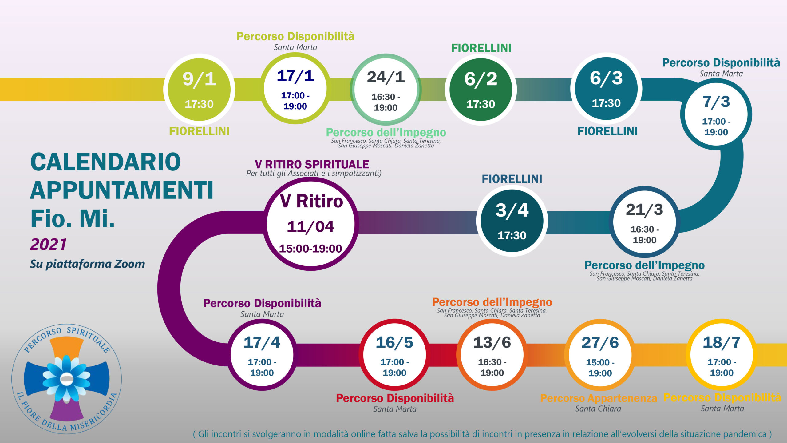 Calendario dell'Anno Il fiore della misericordia